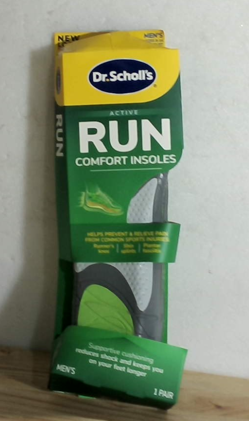 Plantillas de Confort Dr. Scholl's Run Active para Hombre – Recortables, Soporte de Arco y Amortiguación para Correr y Actividad Física