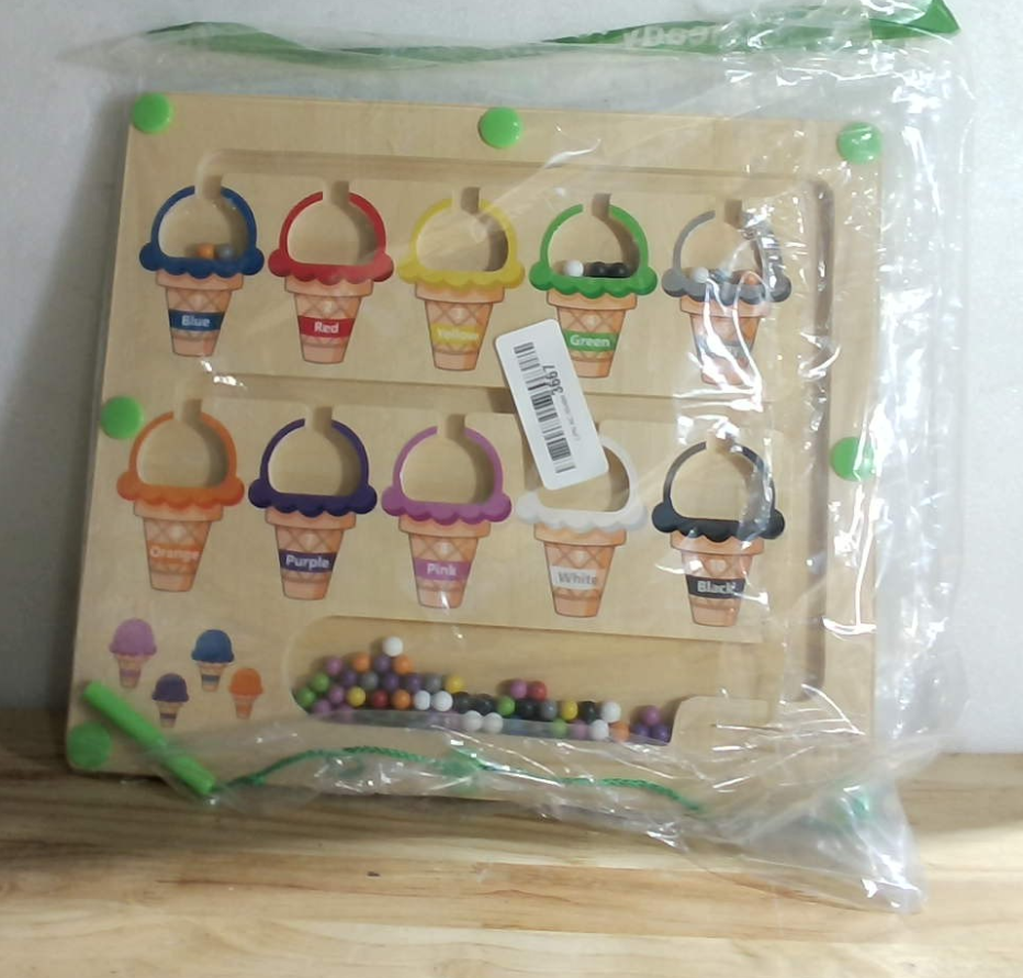Laberinto Magnético de Colores y Números MTYOKILN – Puzzle Montessori de Madera para Motricidad Fina, Niños y Niñas de 2 a 4 Años