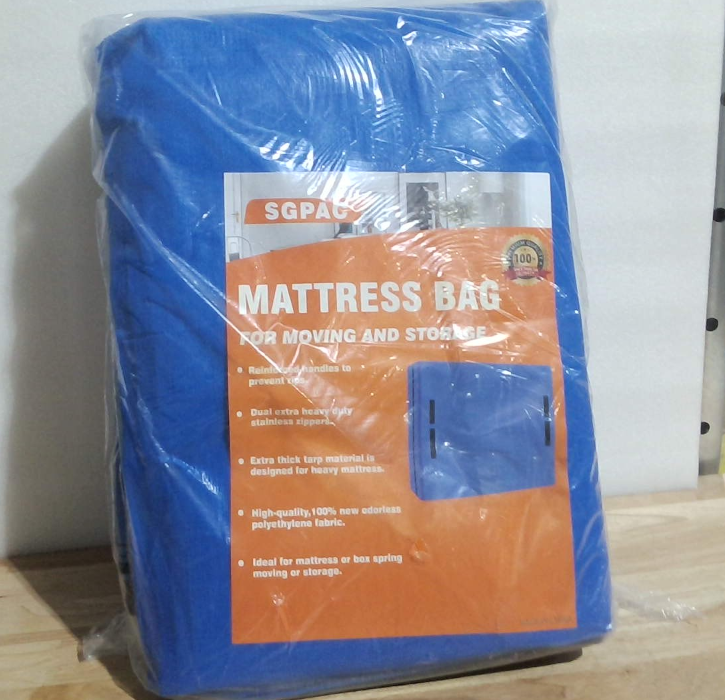 SGPAC Pack de 2 Bolsas para Colchón King de Alta Resistencia – Funda Extra Gruesa con Asas y Cremallera Reforzada