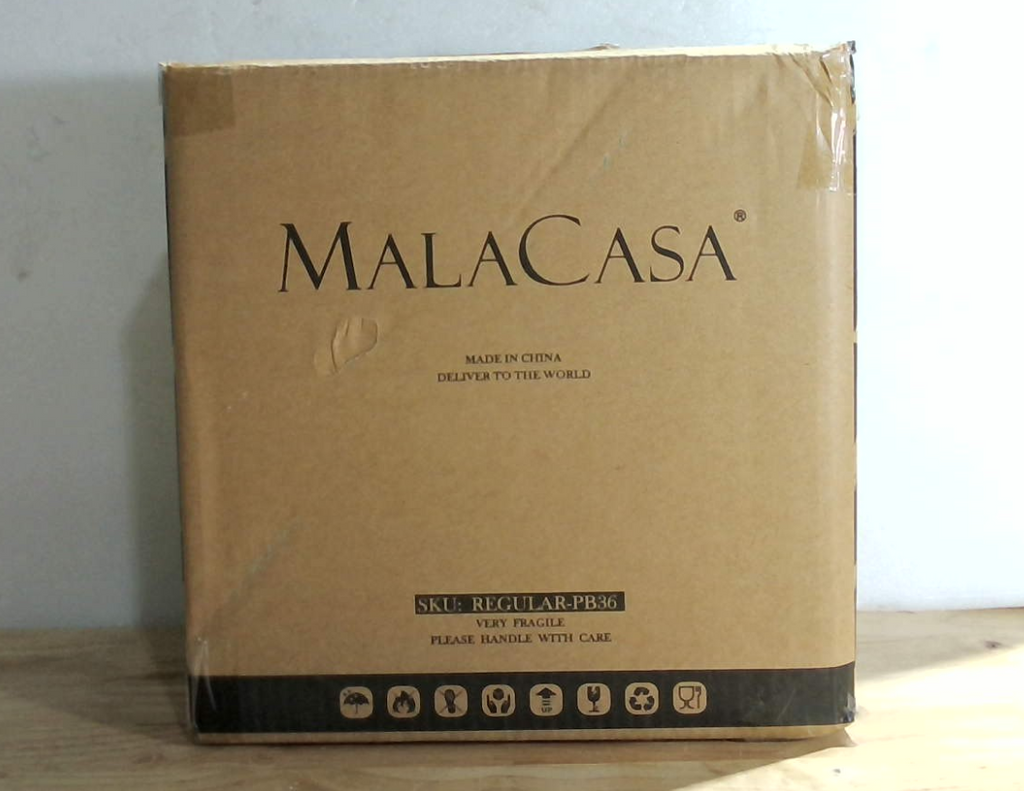 Cuencos de Porcelana MALACASA Regular – Juego de 4, 22.5 cm, 1.2 L, Para Pasta, Ensalada y Sopa, Blancos