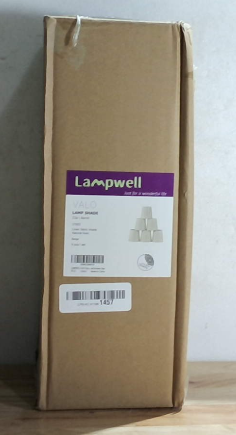 Pantallas de Tela para Lámpara de Araña LAMPWELL VALO – Juego de 6, Lino Beige, 5.2"x4"xH5.2", Con Clip