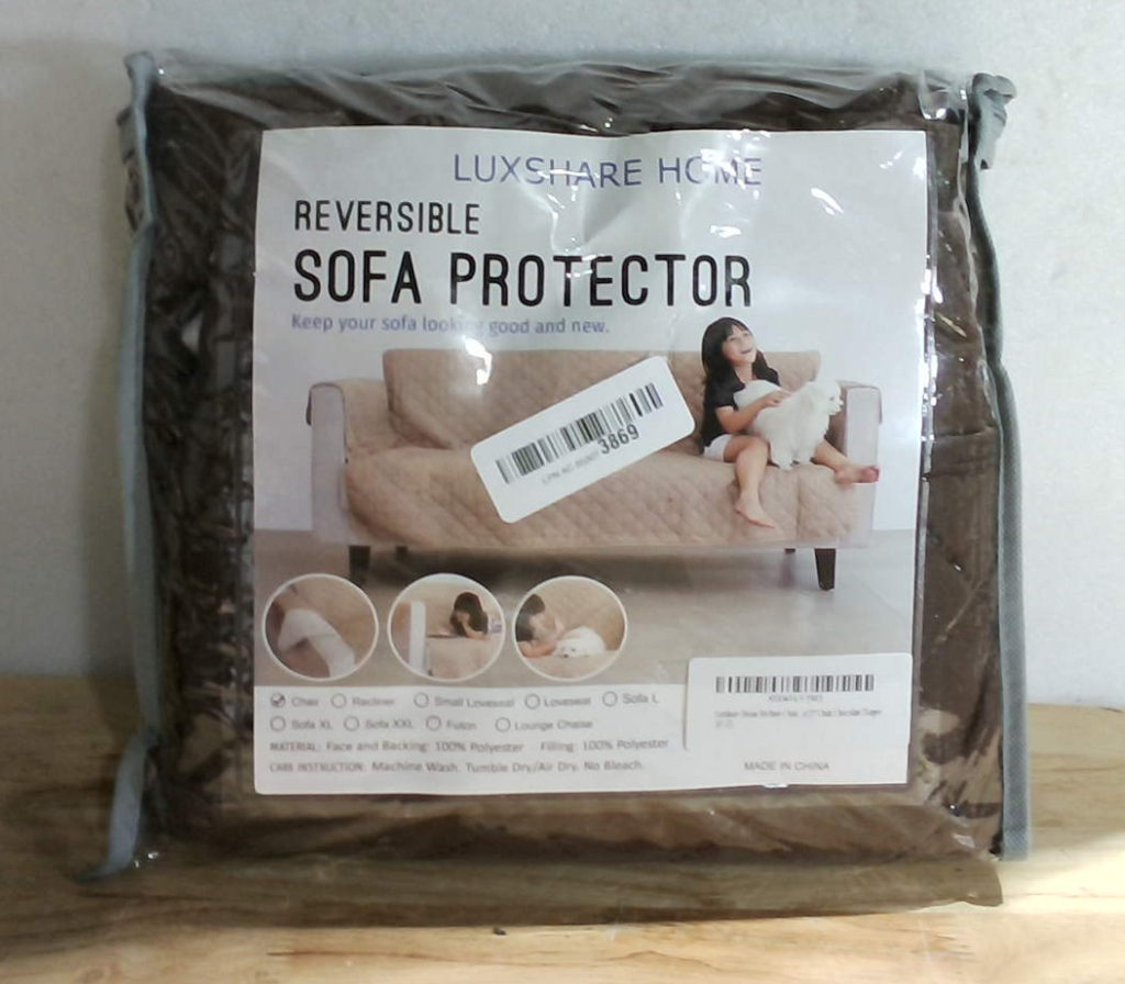 Funda Reversible para Sillón Reclinable Luxshare Home 23" – Chocolate/Gris Topo, Protector de Muebles Para Mascotas y Lazy Boy