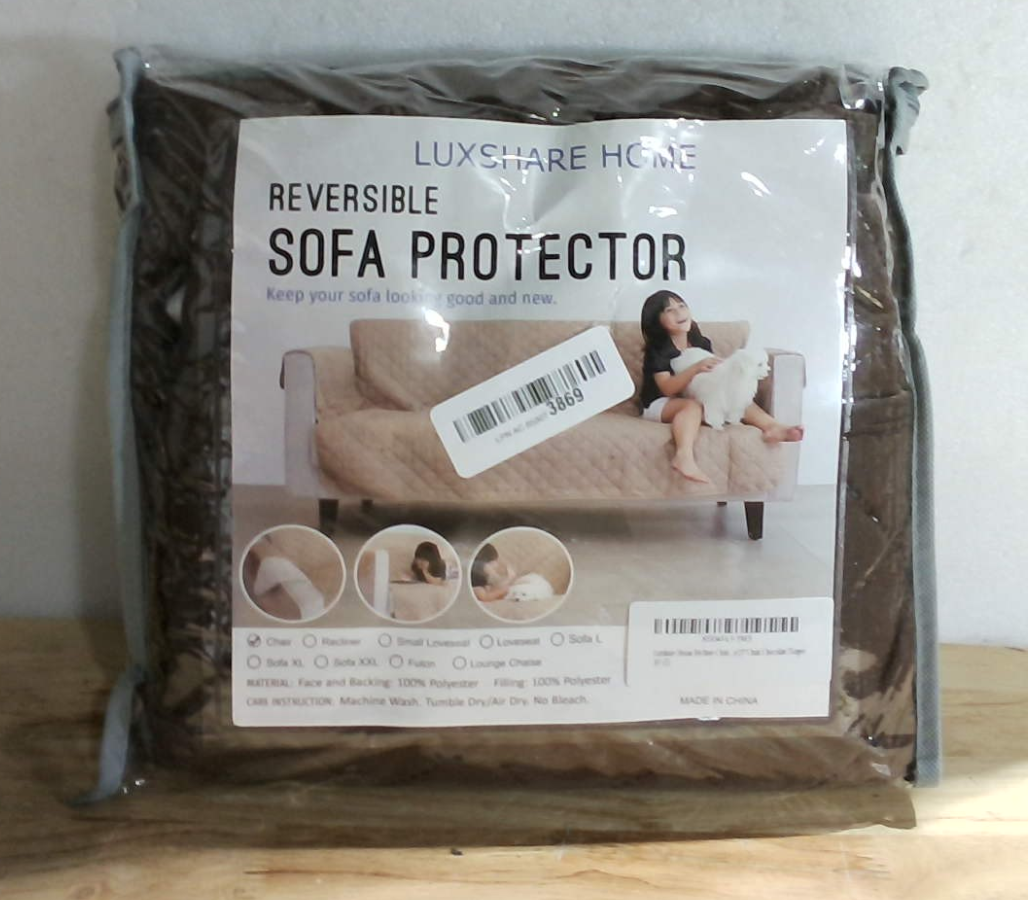 Funda Reversible para Sillón Reclinable Luxshare Home 23" – Chocolate/Gris Topo, Protector de Muebles Para Mascotas y Lazy Boy