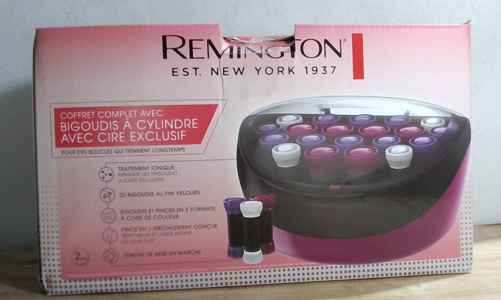 Moldeador de Cabello Iónico Remington con 20 Rulos de Terciopelo – Rizadores para Peinado con Secador