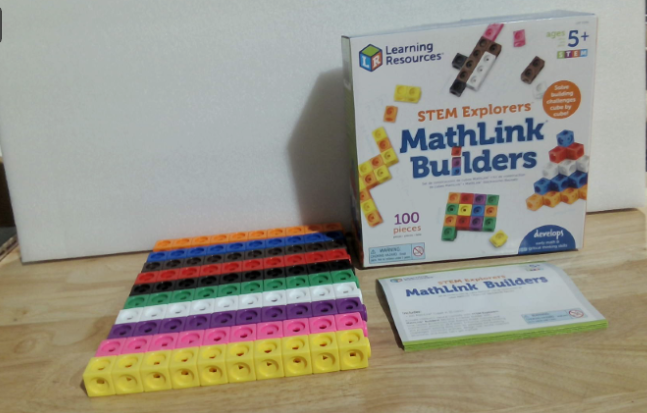 Learning Resources STEM Explorers MathLink Builders 100 Piezas – Juego Matemático para Niños +5 Años