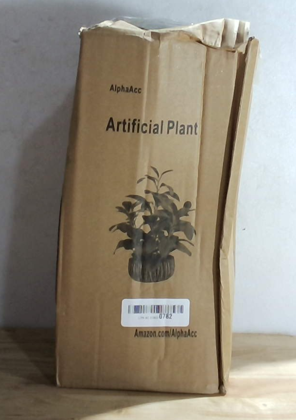 Suculentas Artificiales AlphaAcc en Maceta de Arcilla Negra Rústica – Decoración Vegetal para Hogar, Granja, Baño, Dormitorio y Oficina