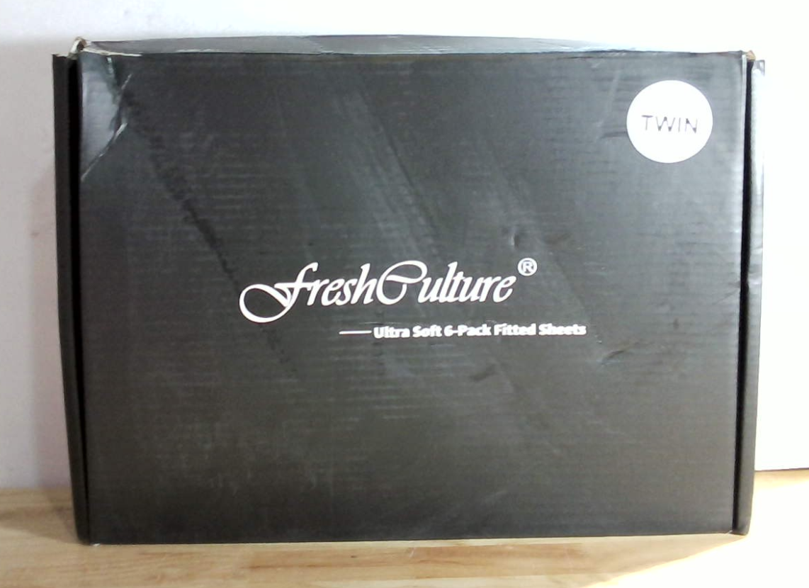 Sábanas Bajeras FreshCulture Twin Pack 6 – Microfibra Suave, Bolsillo Profundo, Blancas para Hogar, Hotel y Salón de Belleza