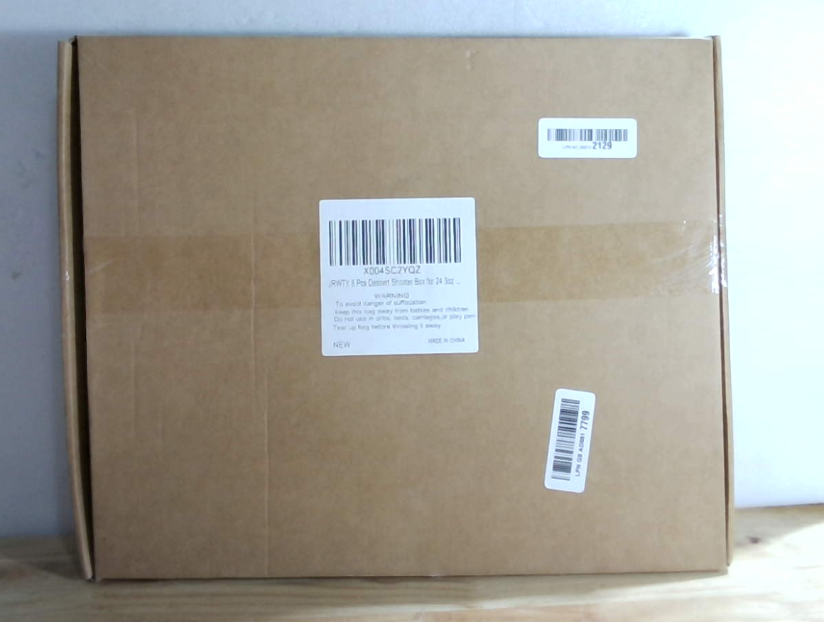 Cajas para Vasitos de Postre Jrwty Pack 6 – Capacidad 24 Vasitos de 85g (3 oz) c/u, Apta para Alimentos, para Fiestas y Catering