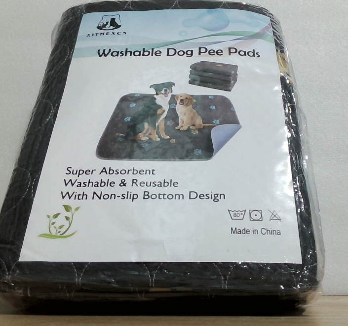 Almohadilla lavable para cachorros Aitmexcn, 2 unidades, 100 % impermeable, para entrenamiento de parto de cachorros/perros mayores, almohadillas reutilizables de secado rápido para cachorros, para uso en interiores, exteriores y viajes en coche - 48'' x