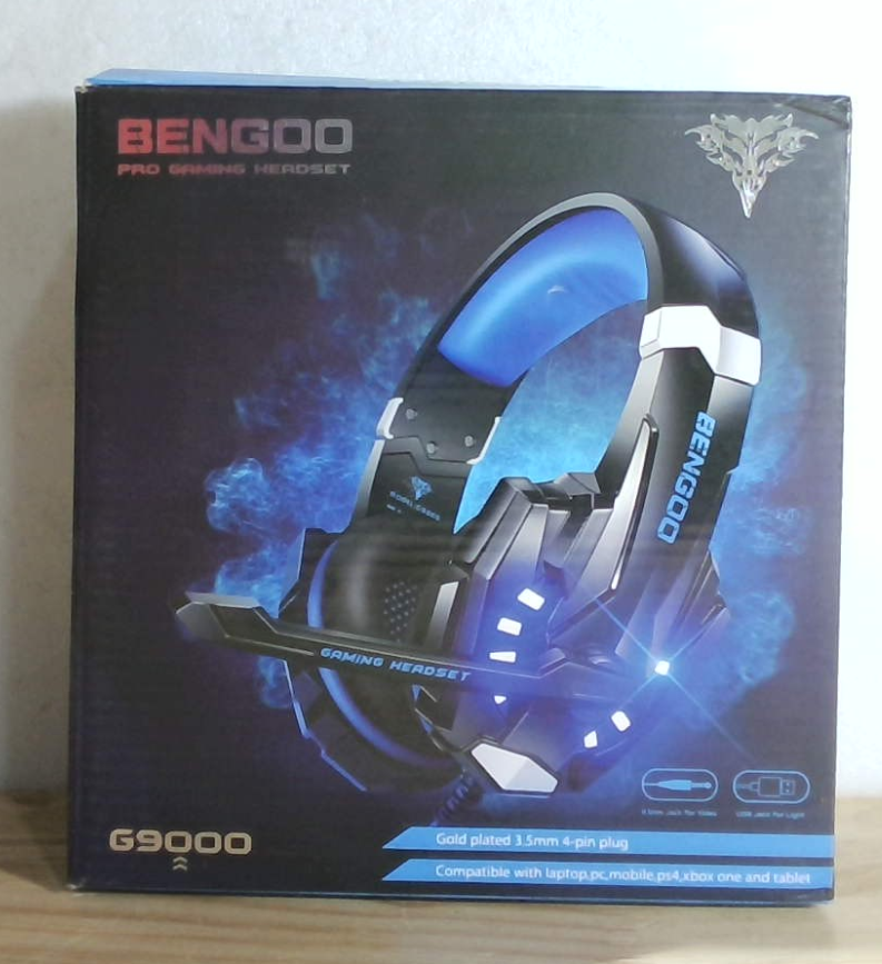 Auriculares Gaming BENGOO G9000 | PS4 PS5 PC Xbox One Series X|S Nintendo | Sonido 7.1 Envolvente | Cancelación Ruido | Micrófono | LED | 1 Unidad