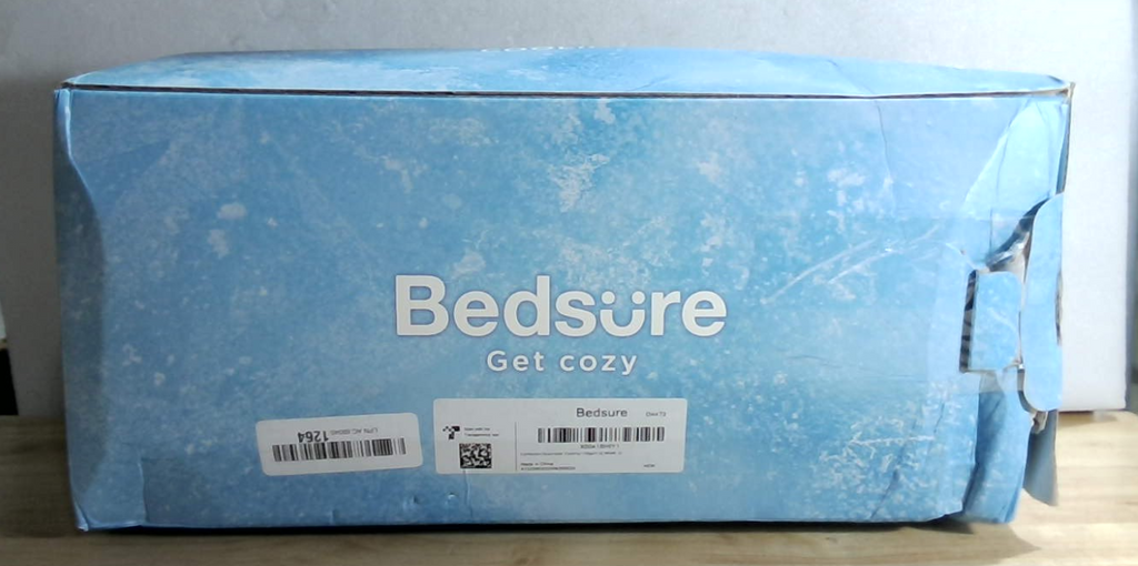 Edredón Refrescante Bedsure Queen 88x88" | Tecnología Cool Tech Doble Cara | Ligero Verano | Transpirable | Para Personas con Calor al Dormir | Color Gris | 1 Unidad