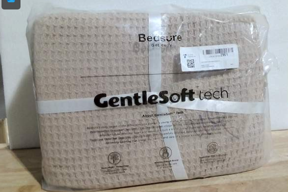 Manta Bedsure Queen 100% Algodón, Fresca y Suave