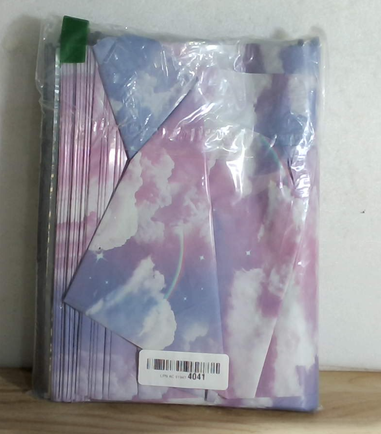 Sobres de Polietileno 10x13 Pulgadas Diseño Nubes Y2K | Impermeables Resistentes al Desgarro | Cierre Adhesivo | Pack de 100 | Envío y Logística | 100 Unidades