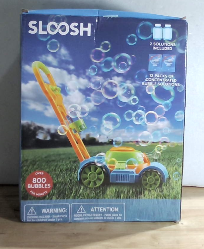 INCOMPLETO: No Contiene Accesorios | Cortacésped de Burbujas SLOOSH | Juguete Jardinería Imitación | Máquina Burbujas Antivertido | Niños 1 2 3 Años | 1 Unidad