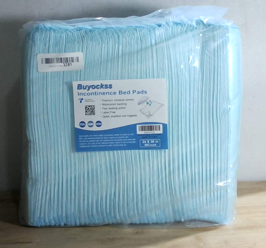 Protectores desechables para cama con incontinencia, 61 x 91 cm (24" x 36"), cambiadores desechables ultra absorbentes e impermeables para protección de muebles (50 unidades).