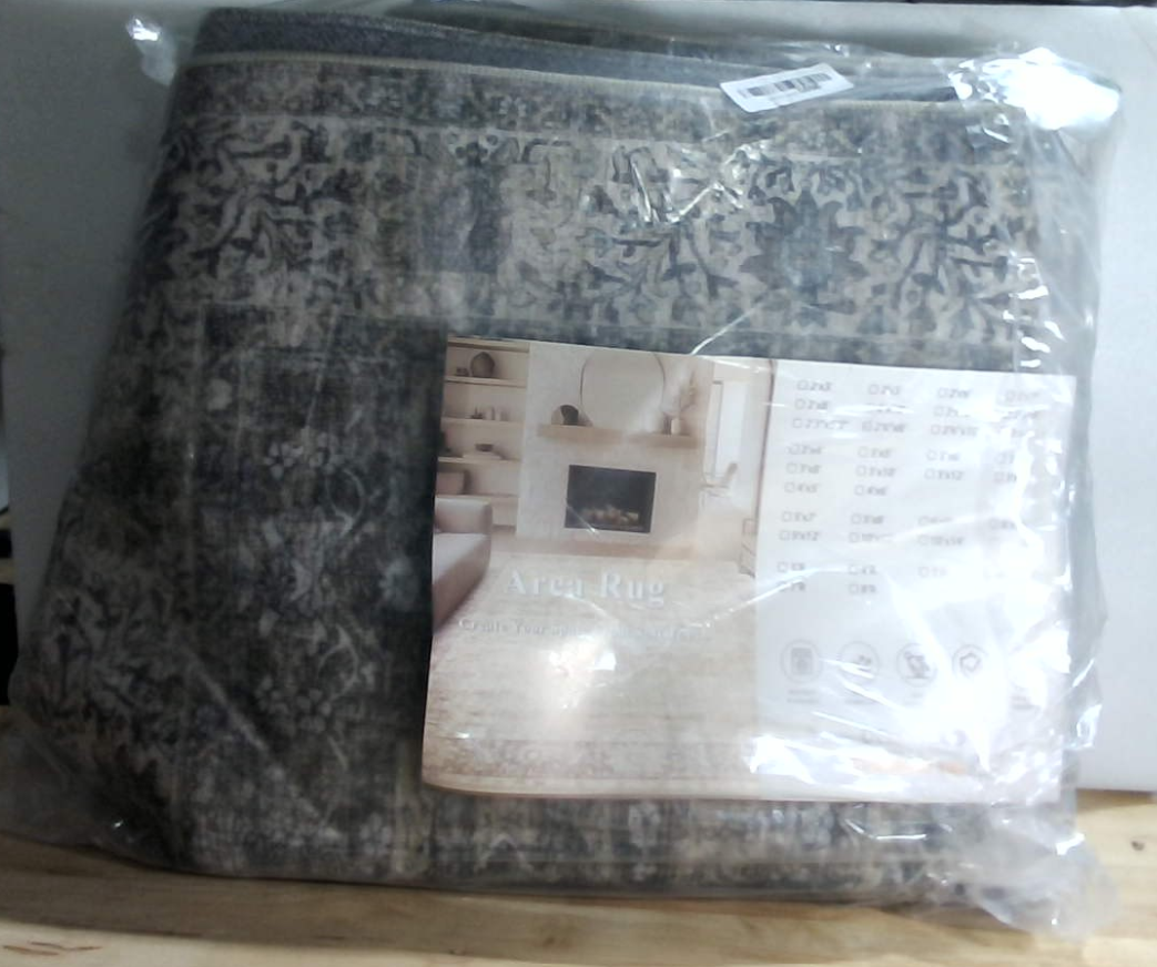 Alfombras lavables vintage de 2,6 x 8 pies en color marrón y gris para pasillo, cocina, estilo bohemio, de pelo corto, antideslizantes, con efecto desgastado, ideales para entrada, baño o dormitorio.
