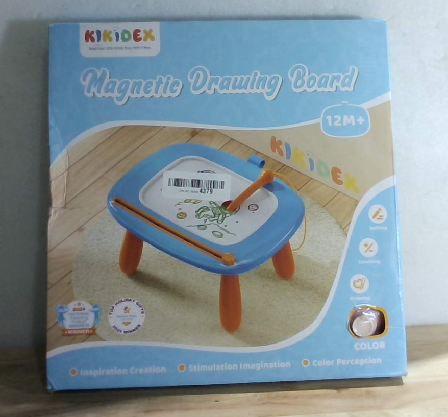 Pizarra magnética Kikidex, juguetes para niñas pequeñas de 1 a 3 años, bloc de dibujo para garabatear, juguetes educativos y de aprendizaje para bebés y niños de 1, 2 y 3 años, regalo de cumpleaños (rosa suave).