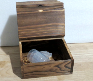Contenedor de Madera Craftmastudio para Cápsulas de Lavavajillas