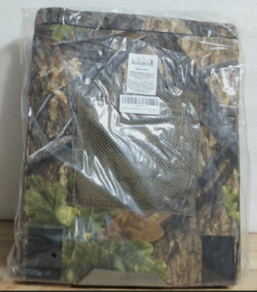 Cojín de Asiento AUSCAMOTEK con Respaldo, Camuflaje Bosque Primaveral
