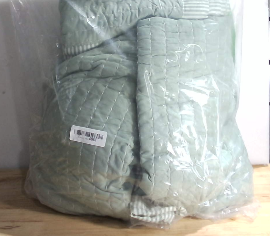 Edredones verdes Bedsure tamaño Queen - Juego de ropa de cama Queen con edredón, cubrecama ligero de pana con estampado, juego de 3 piezas con cubrecama de 90"x96" y 2 fundas de almohada, microfibra suave para todas las estaciones