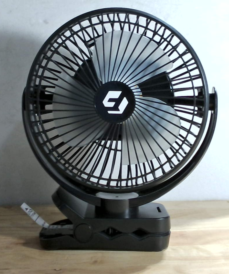 FRIZCOL Ventilador portátil con clip de 24000 mAh de 8 pulgadas, funciona con pilas, ventilador de carrito de golf con luces y control remoto