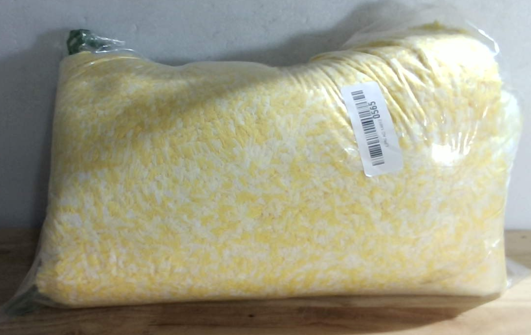 Alfombra de baño OLANLY de 91 x 61 cm, extra suave y absorbente de microfibra, con base de goma, de secado rápido y lavable a máquina. Ideal para el suelo del baño, bañera y ducha. Accesorios de decoración para el hogar. Color amarillo.