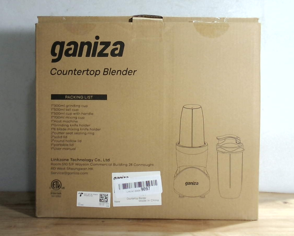 Licuadora Ganiza Smoothie, 900 W, para batidos y smoothies, juego de 15 piezas de licuadora y molinillo personal para cocina, máquina para smoothies con 4 vasos portátiles sin BPA, receta nutritiva.