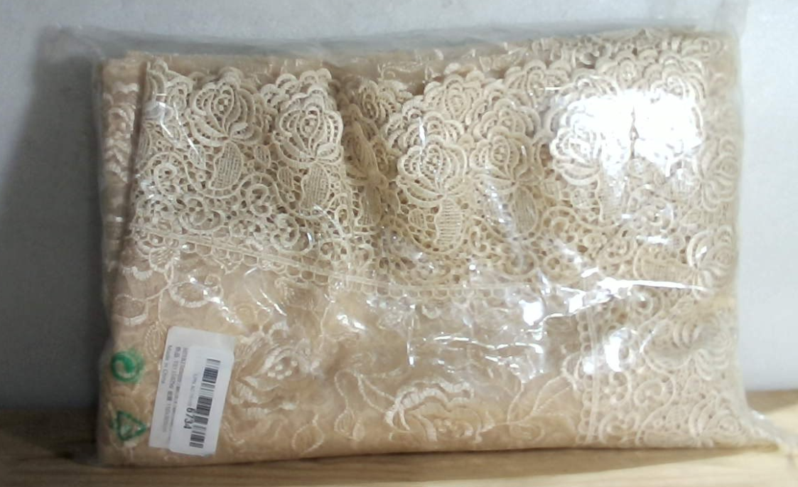 Mantel rectangular ARTABLE de encaje macramé, estilo vintage, shabby chic, bordado, para mesas largas de bodas, banquetes y cenas festivas (dorado, 59" x 120")