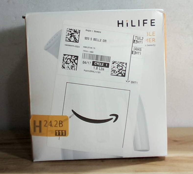 Vaporizador HiLIFE para ropa, diseño portátil de mano, gran capacidad de 240 ml, 700 W, vapor potente y penetrante, elimina arrugas, para el hogar y la oficina (SOLO PARA 120 V) - Negro