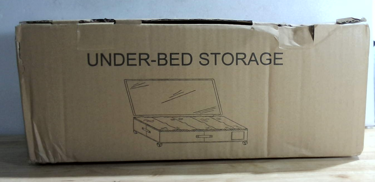 Tsinglax Almacenamiento debajo de la cama con ruedas, paquete de 2, contenedores de almacenamiento debajo de la cama de 66 L con tapas transparentes, cajones de almacenamiento con ruedas para ropa, zapatos y mantas, organizadores debajo de la cama (76 cm