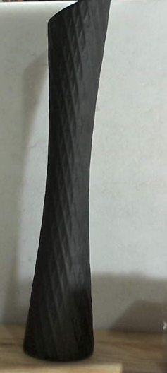 Jarrón negro de 40 cm de altura, jarrón de cerámica para mesa, jarrón largo y delgado para hierba de la Pampa, jarrones de flores de estilo minimalista moderno para decoración del hogar y la oficina, centros de mesa.