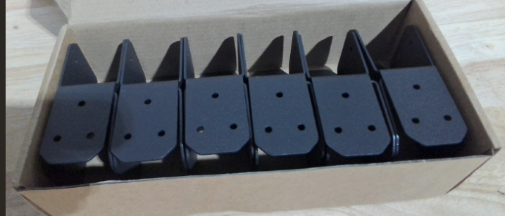 YESiDEA Conector de anclaje para vigas, tapas para postes de 2x4, soporte de unión, soportes para pérgola, colgador de cabecera, poste a viga, negro, paquete de 12