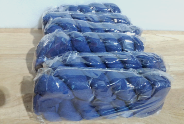 RestfulGlow Paquete de 6 Caminos de Mesa de Gasa Azul Real de 3 metros (10 pies) de tela de gasa estilo bohemio, 89 x 305 cm (35 x 120 pulgadas), estilo rústico y transparente, ideal para decoración de bodas, baby showers y fiestas.