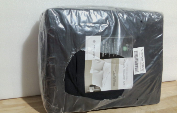 Sábanas 100% algodón egipcio tamaño King – Tejido satinado sedoso para una cálida comodidad invernal, sábanas King de 38 cm de profundidad, transpirables de forma natural, ropa de cama de lujo ultrasuave y duradera con calidad de hotel - Negro