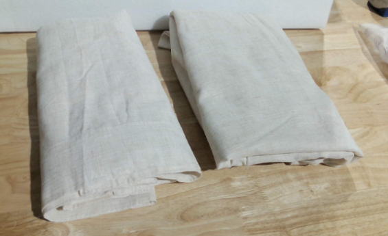 Cortinas Jinchan de mezcla de lino beige, 244 cm de largo, 2 paneles, cortinas de piso a techo para dormitorio y sala de estar, semitransparentes, 127 cm de ancho, estilo rústico natural, con bolsillo para barra y trabillas traseras (127 cm de ancho x