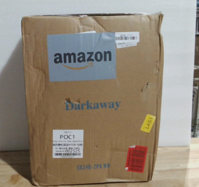 Apliques de pared exteriores Darkaway para el hogar, luminarias de exterior, apliques de pared para porche, impermeables, blancos, con vidrio texturizado para patio, pasillo y garaje, paquete de 2