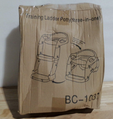Asiento de entrenamiento para ir al baño Snugzy para niños pequeños, 3 en 1, plegable, con taburete y orinal ajustable (gris).