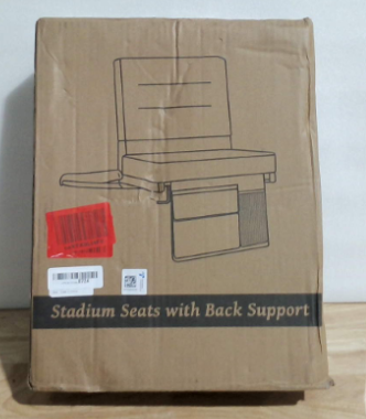 Asiento portátil para estadio con soporte para la espalda