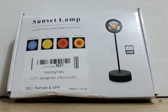 Lámpara de atardecer Smart con control remoto y aplicación