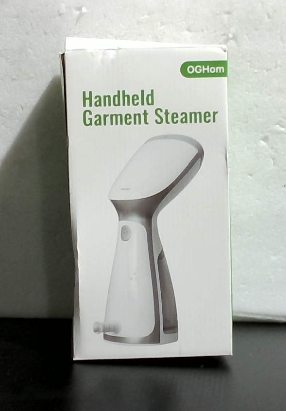 Vaporizador portátil de mano OGHom para ropa, removedor de arrugas, vaporizador de telas de 1000 W de alta penetración, para el hogar, la oficina y los viajes (SOLO PARA 120 V) - Blanco