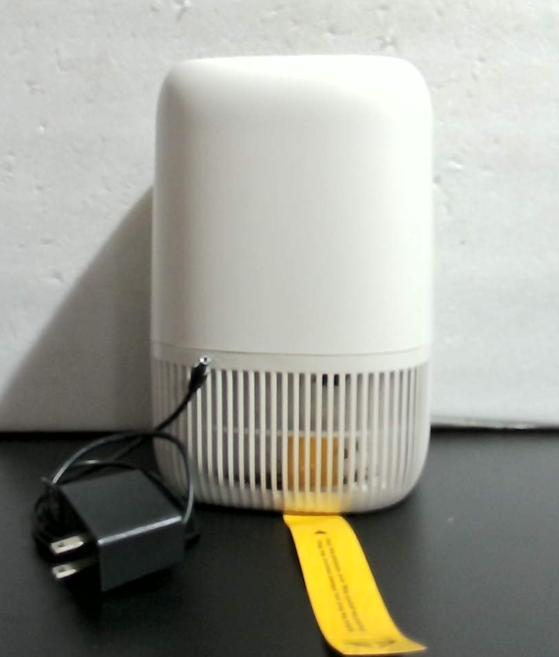Purificador de aire para el hogar con filtro de alta eficiencia de hasta 1076 pies² para pelo de mascotas, olores, polen, humo, purificador de aire compacto con 3 velocidades, temporizador, filtro de entrada de aroma silencioso de 360°, color blanco.