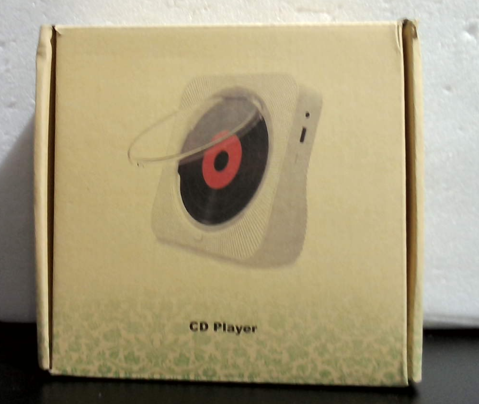 Reproductor de CD portátil Bluetooth 5.1 de escritorio con altavoces de sonido HiFi, control remoto, cubierta antipolvo, pantalla LED, radio FM, USB/AUX para el hogar y niños (negro)