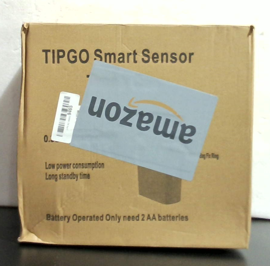 Papelera de baño TIPGO con sensor de movimiento automático y tapa, 2,6 galones, sin contacto, papelera inteligente de plástico delgada para dormitorio, oficina o residencia estudiantil (blanca).
