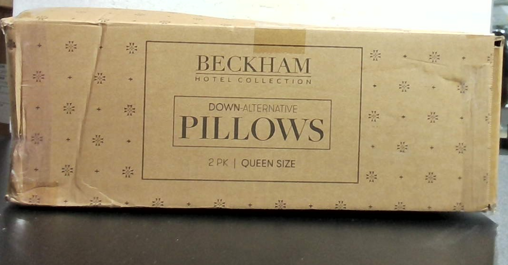 Almohadas Beckham Hotel Collection, tamaño estándar/queen, juego de 2 - Almohada original suave con relleno alternativo de plumón para dormir - Soporte suave para quienes duermen boca arriba, boca abajo o de lado.