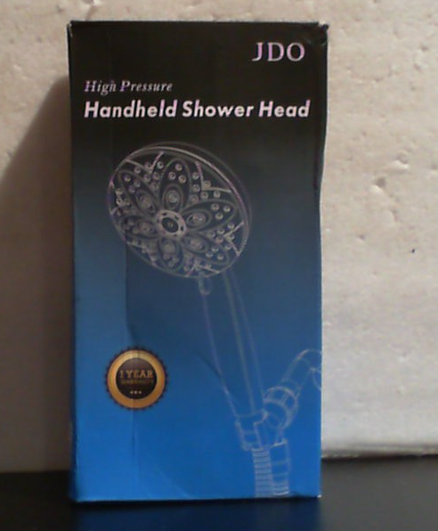 Cabezal de ducha de 6 posiciones con ducha de mano, cabezal de ducha de mano de alta presión JDO, juego de cabezal de ducha desmontable cromado de 12 cm con manguera de acero inoxidable de 150 cm y soporte de cabezal de ducha ajustable.