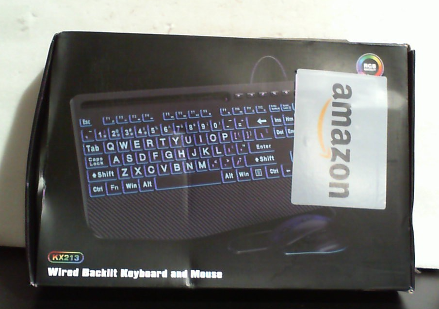 Combo de teclado y ratón con cable SABLUTE KM21Pro: retroiluminación de gran tamaño, reposamuñecas ergonómico, RGB de 6 DPI para PC/Windows. Ideal para personas mayores, estudiantes, oficina y hogar.