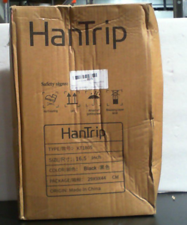 Bolsa de viaje plegable HanTrip para equipaje de mano, bolsas de viaje para artículos personales debajo del asiento en aviones, bolsa de viaje de fin de semana para hombres y mujeres, equipaje de mano pequeño de tela (negro)