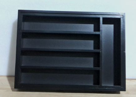 Organizador de cajones de cubiertos de cocina grande y expandible, bandeja de bambú para utensilios, bandeja ajustable para cubiertos, organizador de cubiertos de madera negra, divisor, soporte para utensilios de cocina, organizador de cajones para