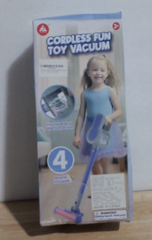 Aspiradora de juguete Essovee para niños, aspiradora 4 en 1 para niños pequeños, juego de rol educativo STEM para niñas y niños de 3 y 4 años (morado)