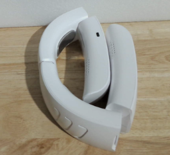 Ventilador de cuello OLV con batería recargable de 6000 mAh, 18 horas de uso, motor de 4 turbinas, potente flujo de aire de 360°, 3 velocidades, portátil, plegable, ultra silencioso. Regalo ideal para hombres y mujeres: hogar, oficina, trabajo, viajes